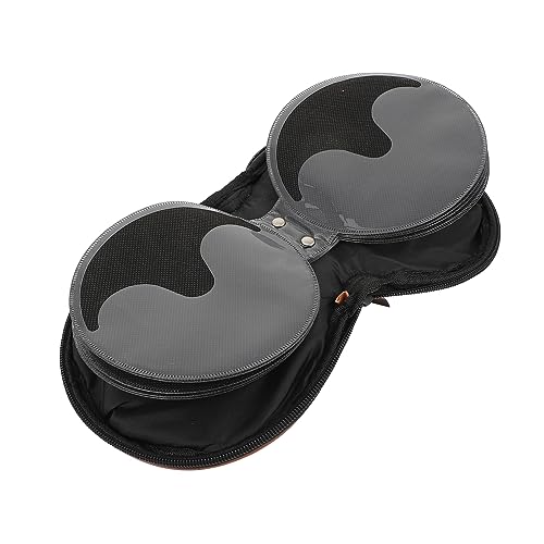 KOMBIUDA 1Pc Car CD Storage Case Stylish Embroidered CD Bag with Zipper Closure Capacity Plaid Design for Organizing Discs Car Home Practical and Compact CD Holder