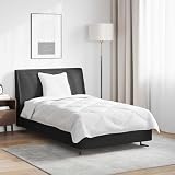 Teenpull Bettdecken Set mit Kissen 2-teilig Weiß Mikrofaser 220x155 cm mit Polyesterfüllung atmungsaktiv hautfreundlich für Schlafzimmer Gästezimmer Kinderzimmer Zuhause
