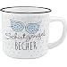 Produktbild GRUSS & CO Becher Motiv "Schutzengel" | New Bone China Porzellan, Emaille-Optik, 35 cl | Geschenk Kommunion, Engel | 45776