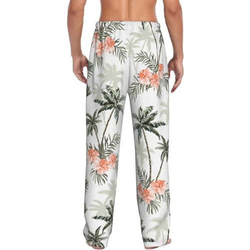 Vintage Palm Trees Mens Pajama Pants Comfy Lounge Pants Casual Pjs Bottoms3