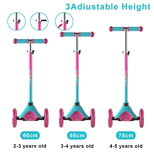 FAYDUDU Monopattino Bambina Monopattino 3 Ruote
