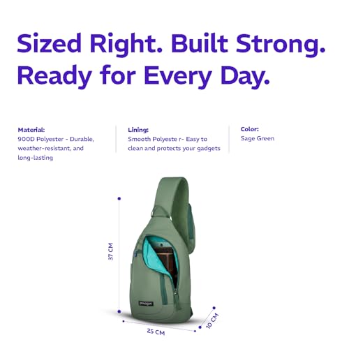 Image of Provogue Bolt Crossbody Bag for Men and Women, Sling Bag, Small Backpack, Multi-pocket Bag for Travel, Chest Bag with 8 inch Tab Pocket, One Side Shoulder Bag