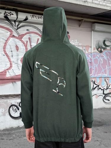 Image of STELLERS Men's Solid Zipper Fleece Hooded Sweatshirt | Regular Fit | Feather Touch Feel | Odour Resistant | Wrinkle Free | Quick Dry | Stretchable | Breathable | Sustainable | Anti-Static