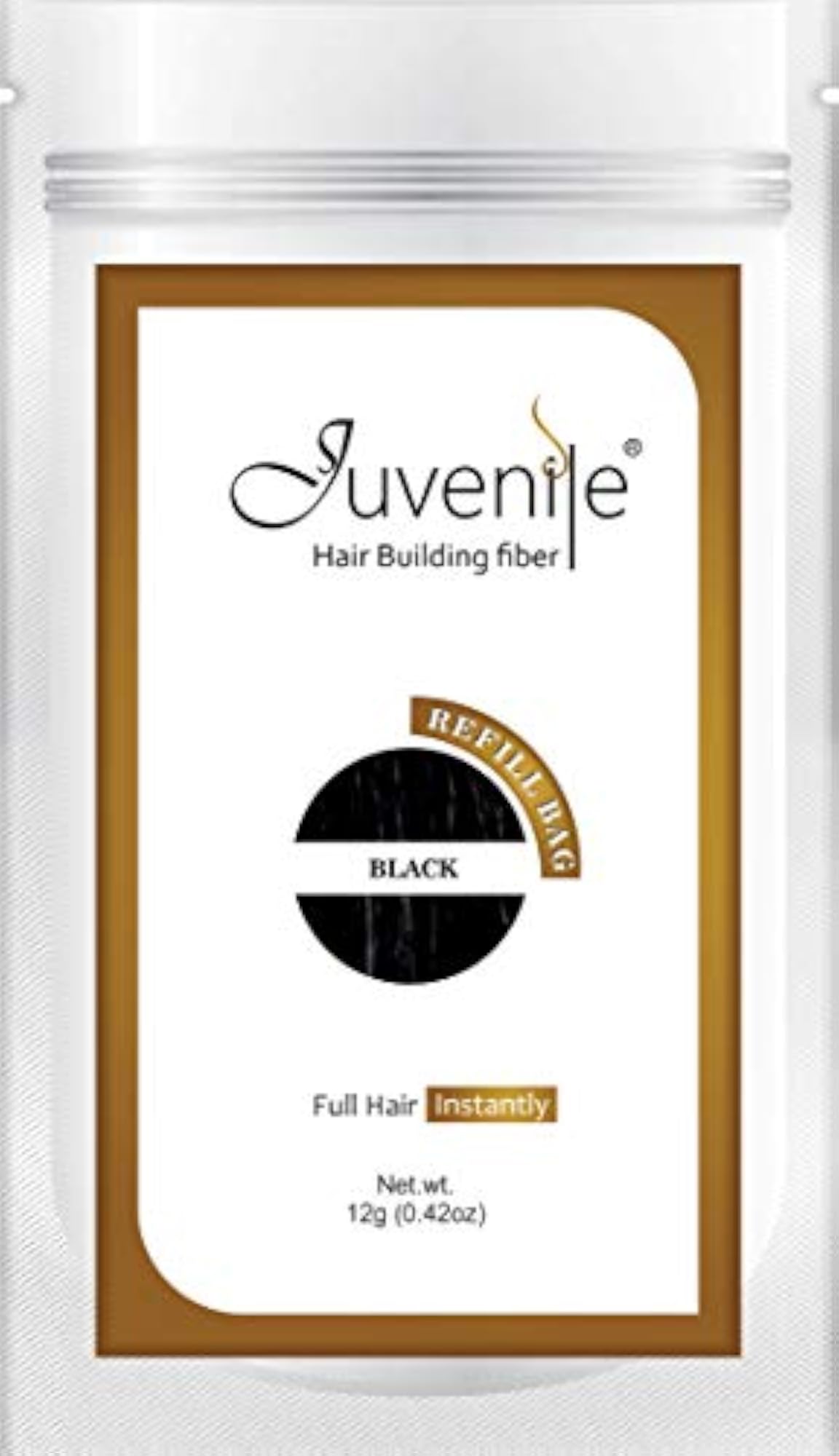Hair Fiber Black Refill Pack 36 gm