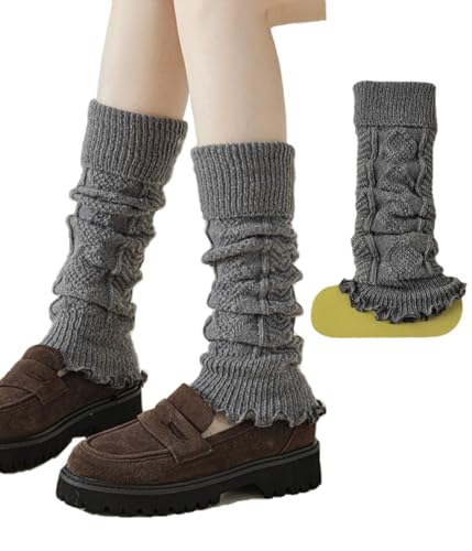Image of Knitted Leg Warmers,womens leg warmers,Socks Long Yoga Ankle Warmers Women's Wool Warm Boot Socks