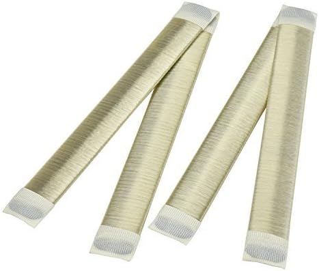 Pretop 2 Pack ladies fashion hair styling doughnut hair bun maker [Beige] perfect for long and thick hair