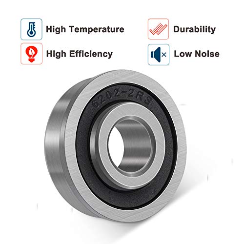 Bonbo 10Pcs Flanged Ball Bearings Id 5/8" X Od 1-3/8" For Lawn Mower, Wheelbarrows, Carts & Hand Trucks Wheel Hub, Alternative To Snapper, Jd, Mtd, Marathon Ayp Etc, Deep Groove Ball Bearing #TOP1