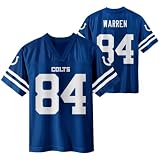 Tyler Warren Indianapolis Colts #84 Youth 4-18 Blue Home Jersey - Large 10/12