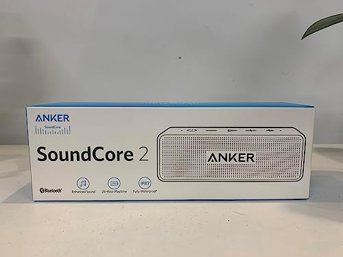 Anker SoundCore 2 głośnik Bluetooth, ogromny z dwoma przetwornikami basowymi, akumulator 24 h, ulepszona ochrona przed wodą IPX7, bezprzewodowy, do iPhone'a, Galaxy itd. (czarny)