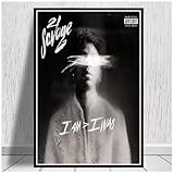 MEIZONGHUOJI Poster 21 Savage Issa Musikalbum Star Hip Hop 