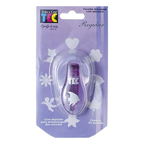 Furador Regular Alavanca EVA Peixe Toke e Crie, Roxo e Off White
