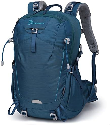 MOUNTAINTOP 35L Unisex Hiking Backpacks Lightweight Trekking Rucksack with Rain Cover Light Daypacks for Travel Camping Climbing Mountaineer Outdoor Sport