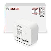 Bosch Smart Home Relais Schalter, zur digitalen Steuerung von elektronischen Geräten und Beleuchtung, kompatibel mit Amazon Alexa, Google Assistant und Apple HomeKit