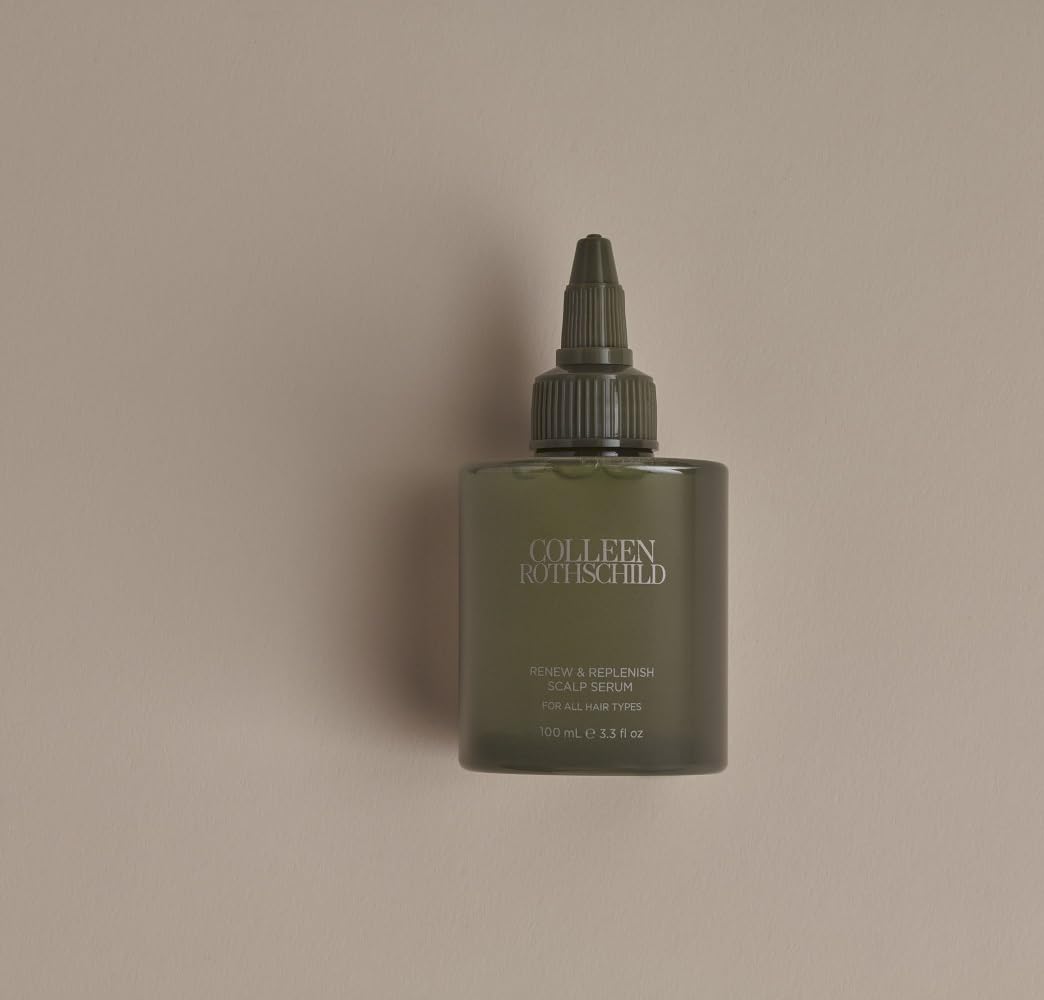 Colleen Renew & Replenish Scalp Serum - Leave In Treatment to Hydrate Dry Scalp & Support Hair Growth at the Root - Infused with Peptide Complex, Hyaluronic Acid & Rosemary Extract, 3.3oz