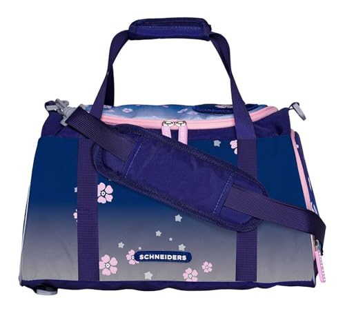 Schneiders Sporttasche Sportrucksack Sportbag 18L Blue Bloom dunkelviolett