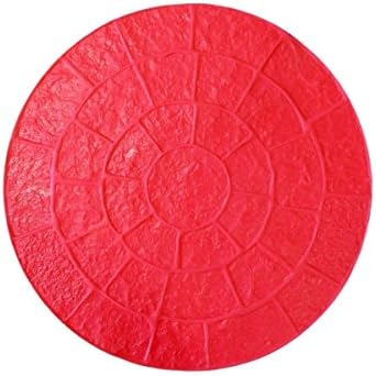 Weathered Stone Circle Concrete Stamp Single by Walttools | Decorative Cobblestone Accent Pattern, Sturdy Polyurethane Texturing Mat, Realistic Detail Rigid