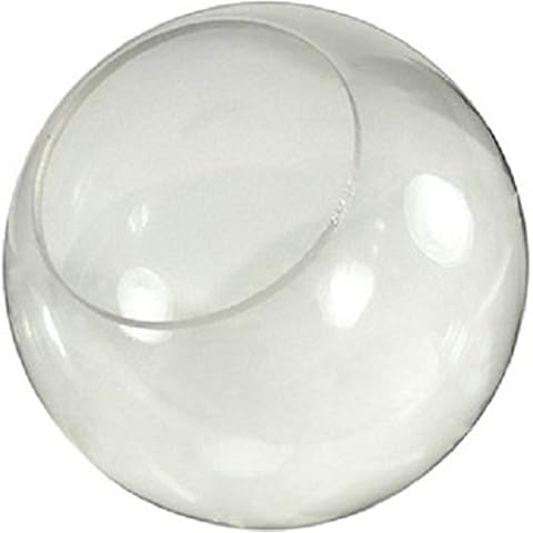16 Inch Clear Acrylic Lamp Post Globe with 5.25 Inch Neckless Opening Cover