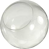 16 Inch Clear Acrylic Lamp Post Globe with 5.25 Inch Neckless Opening