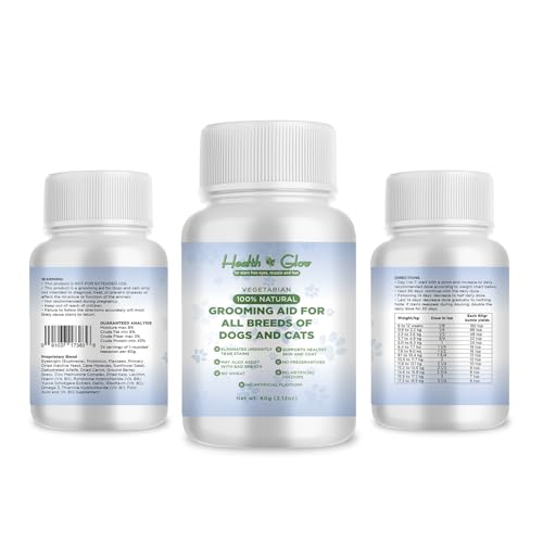 Health & Glow 60g Augenreiniger für Hunde – Zur Pflege bei tränenden Augen & Fellverfärbungen – Natürliche Rezeptur für alle Rassen