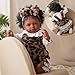 BABESIDE Lifelike Reborn Baby Dolls Miya Black Girl- 20 Inch Soft Body Realistic-Newborn Handmade Real Life Baby Dolls with Clothes and Toy Gift for Kids Age 3+
