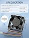 AmRunJe 40mm x20mm PWM 4Pin Computer Fan 12v Brushless Dual Ball Bearing DC Cooling Fan for 3D Printer,Xbox,CPU,1u Server,Net Equipment,2pcs