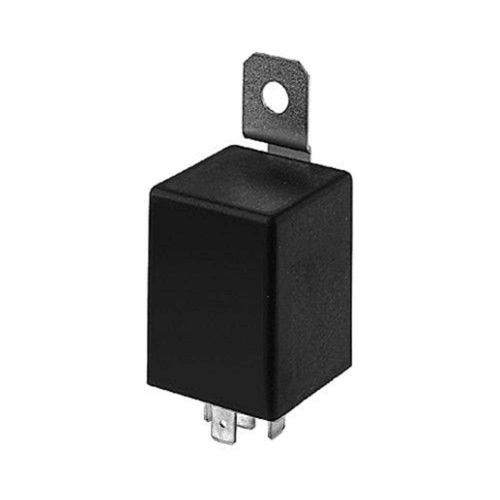 HELLA 4DB 009 123-041 Flasher Unit - 24V - 4-pin connector - mounting - Electronic - with holder