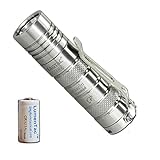 Eagletac D25C Titanium Clicky Mark II 780 Lumen Ultra-Compact Tactical Flashlight with LumenTac Battery