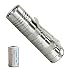 New Upgrade: EagleTac D25C Titanium (D25C Ti) Clicky - 521 LED Lumens Mini Cool White LED Flashlight with Battery and LumenTac Keychain Light