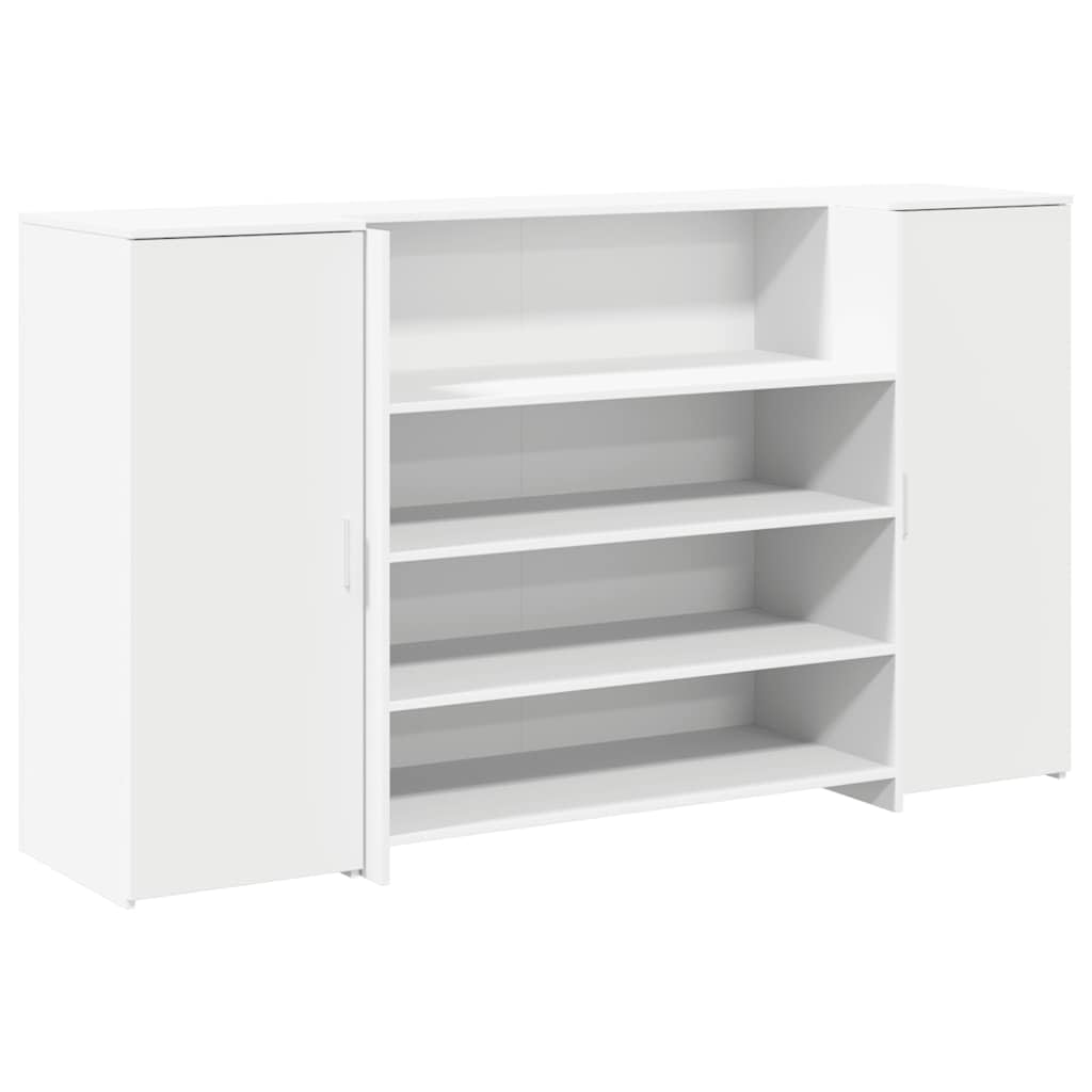 vidaXL Empfangstresen Weiß 180 x 50 x 103,5 cm Holzwerkstoff