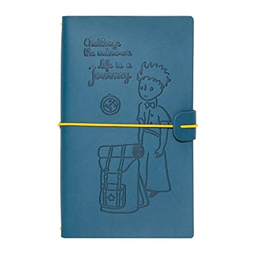 Grupo Erik Cuaderno de viaje El Principito - Diario de viaje (Travel Journal : Cuero sintético) | Diario personal : Libreta pequeña de bolsillo, 19,6x12 cm