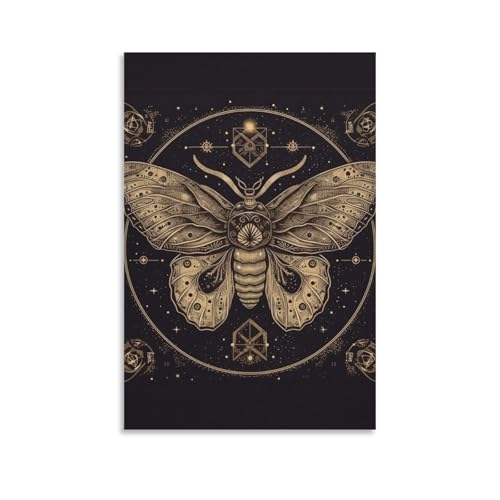 Toile murale imprimée papillon de nuit suspension 60 x 90