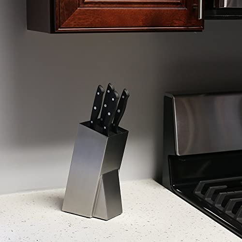Mantello Modern Stainless Steel Universal Knife Block Knife Holder Storage Organizer #TOP3