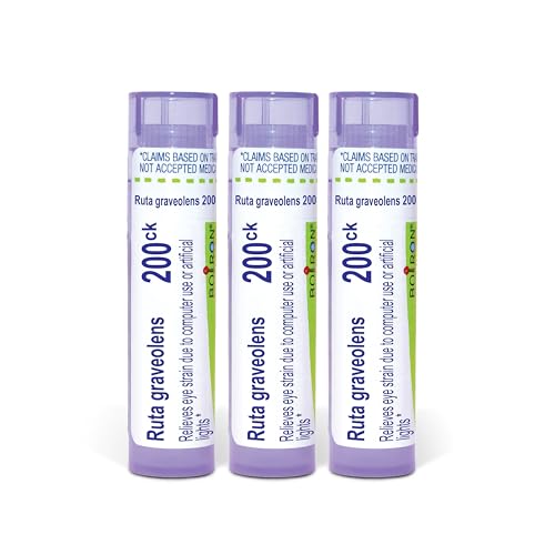 Boiron Ruta Graveolens 200Ck Homeopathic Medicine for Pain Relief - Pack of 3 (240 Pellets)