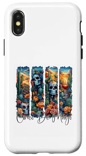 Cinco De Mayo �V���K�[�X�J�� �T�{�e�� �t�B�G�X�^�A�[�g �X�}�z�P�[�X iPhone X/XS �p