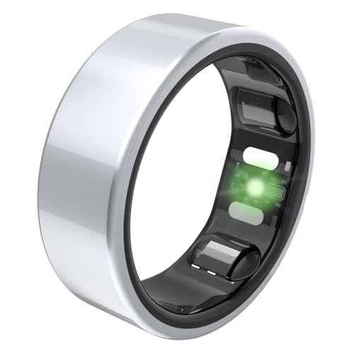 QALO QRNT Slim Smart Ring – Snug Fit – Size Up – Water-Resistant Titanium Fitness Tracker, Tracking for Sleep, Steps, HR - Detailed View