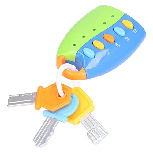 Llave de Juguete para Niños, Juguete de Llave de Coche Remoto de Simulación con Luz y Sonido para Bebés de 24 Meses en Adelante Cover