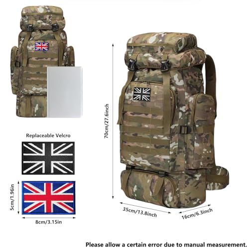 Sac à dos de randonnée imperméable 80L pour ne plus manquer de place en voyage - 2