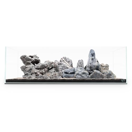 Image of UNS Ultra Clear Rimless Tank - 68.4GAL | 259.2L - 47.24x23.62x14.17 | 120x60x36 CM, 12mm Glass Thickness, Leveling Mat Included - Low Iron, High Clarity Fish Tank w / 45 Mitered Edge - [120S]