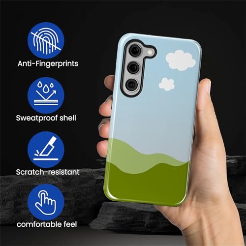 Coque compatible Samsung S23 protection robuste rigide verte - 5