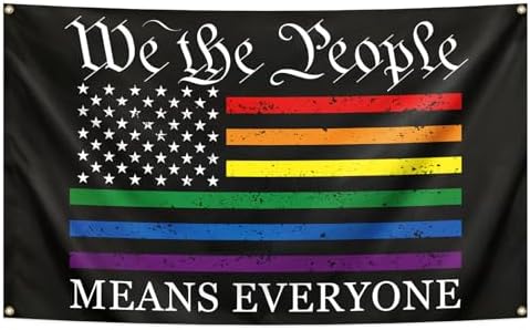 We The People Means Everyone Rainbow Flag 3x5 Ft Pride Multicolor...