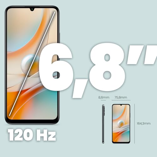 Spc Discovery 3 - Smartphone 6.8” Ips 120Hz | 128GB Memoria Interna E 4GB Ram | Doppia Fotocamera Ai 50 Mp | Nfc E Biometria | Android 14 | Batteria 5000 Mah Con Ricarica Rapida – Colore Dark Matter - 2