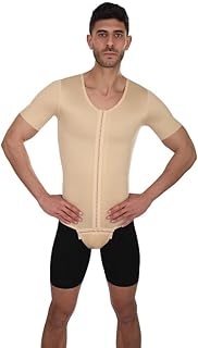 Sedra Shapely Mens Apparel Men's Post Surgery Corset - Full Sleeve Medical Compression Corset