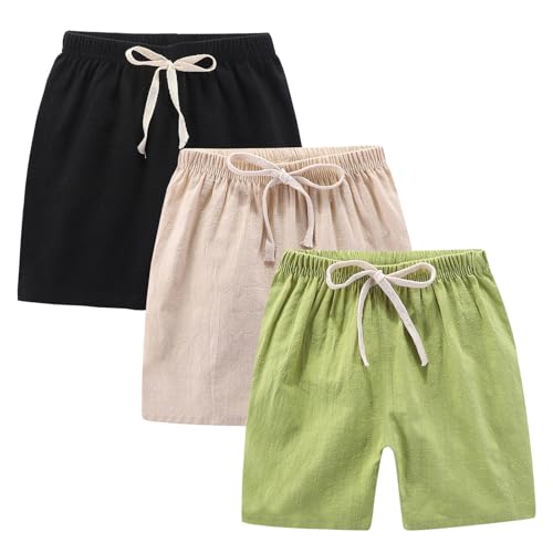 KODMNSW Mädchen Shorts 3er Pack Grün 8 Jahre