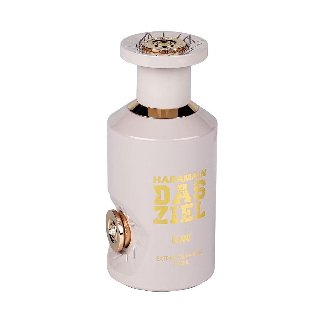 Al Haramain Das Ziel Glanz Extrait de Parfum 100ml | Fresh Citrus Floral Perfume for Women & Men | Long-Lasting Woody & Amber Scent | Luxury Arabic Fragrance