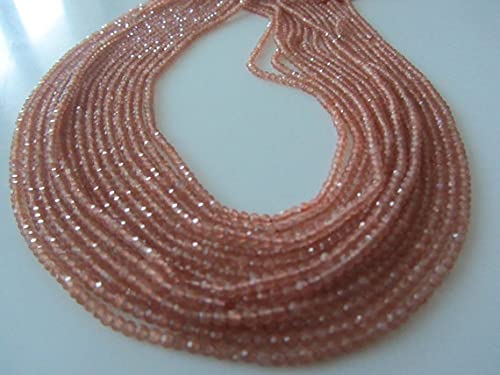 Pierre de soleil naturelle perles rondelles facettées 2.50mm pour création bijoux fins