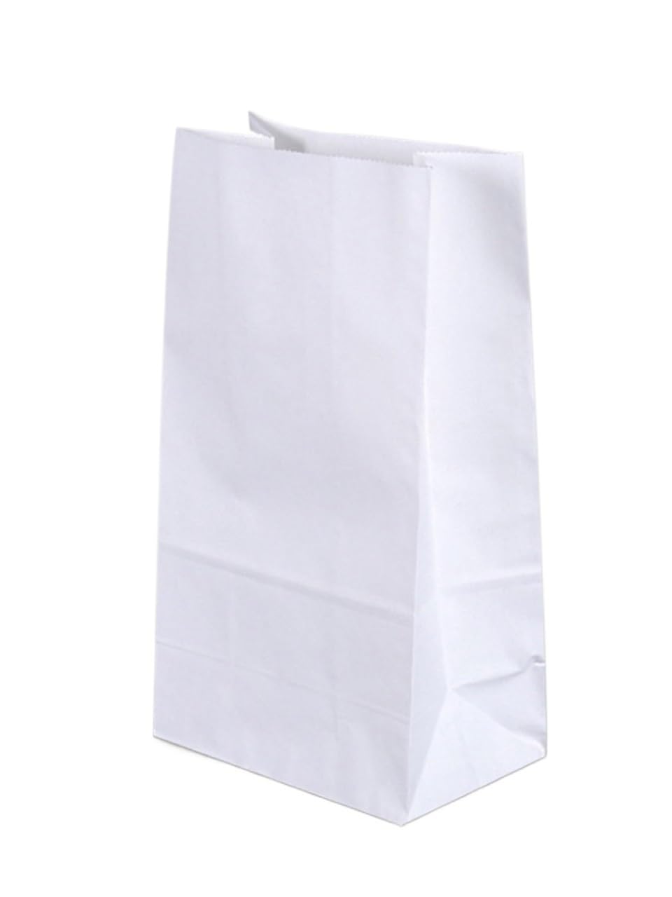 Paper Lunch Bags 50pcs Kraft Paper Bag Gift Bags Packaging Biscuit Candy Food Cookie Bread Seen Snacks(White,21x12x7cm)