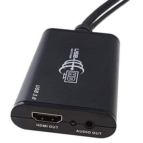 Click to enlarge BigPlayer USB 3.0 to HDMI Converter Cable Graphics Card Adapter with 3.5mm Jack Audio Displays Up to 1920x1080