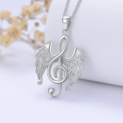 Pendentif d'ailes d'ange pour femmes - Cadeaux d'anniversaire mémorables Note exquise - 3