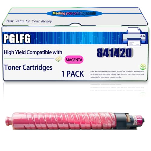 Image of KYTGV Compatible for Ricoh 841420 841423 841422 841421 Toner Cartridges Work for MPC3001 C3501 Printers, High Yield 20000 Pages, with Chip (1 Pack Magenta)