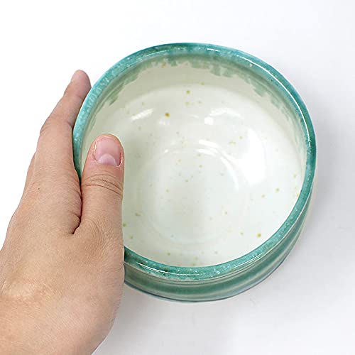 抹茶茶盌　抹茶茶碗　茶道　陶芸　陶器　青銅釉　トルコ青　手作り　オリエント 抹茶茶盌 抹茶茶碗 茶道 陶芸 陶器 青銅釉 トルコ青 手作り